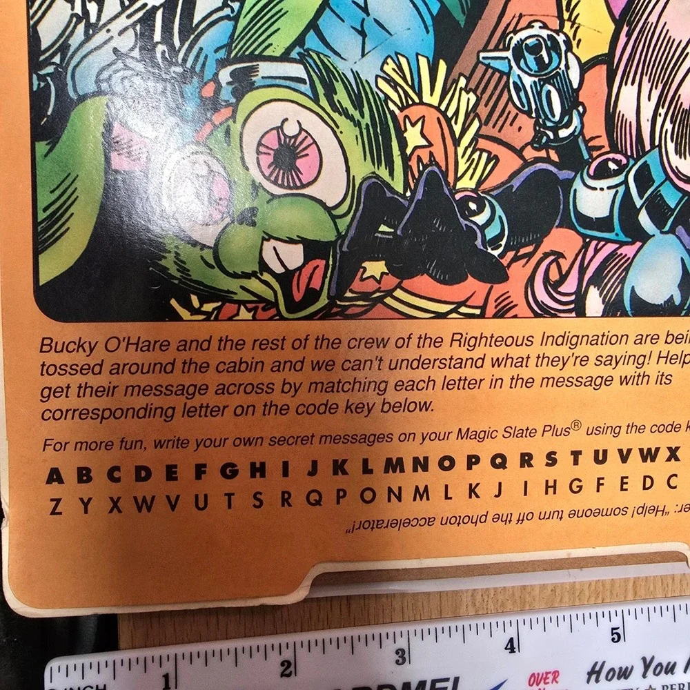 Vintage 1991 Bucky O'Hare Magic Slate Plus Paper Saver Golden 4134 Drawing Toy